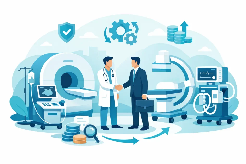 Arrendamiento puro de equipo médico