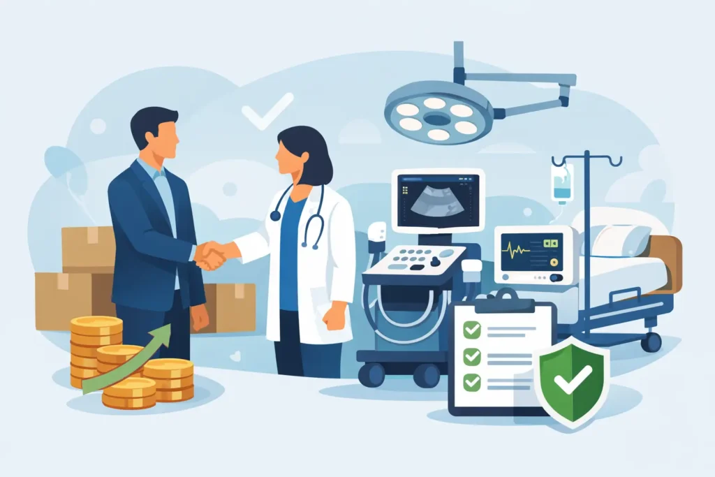 Venta de equipo médico sin errores costosos