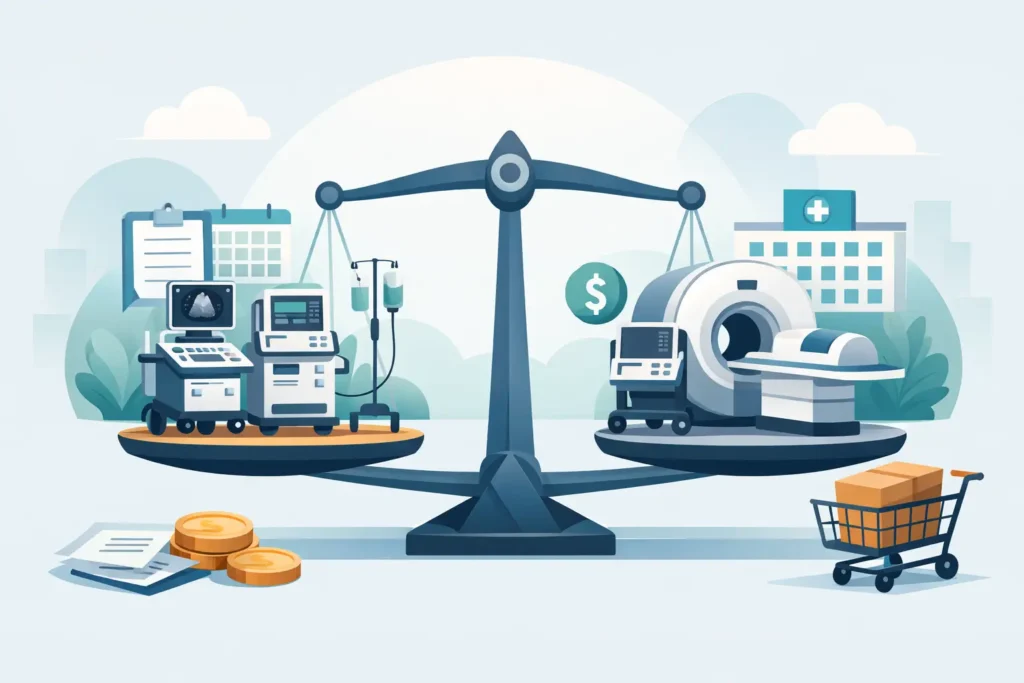 Arrendamiento médico vs compra: qué conviene